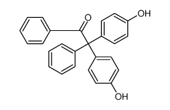 2,2-Bis(p-hydroxyphenyl)-2-phenylacetophenone结构式