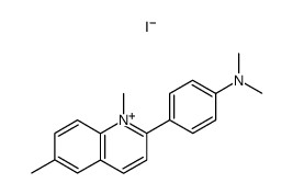 2-(p-Dimethylaminophenyl)-1,6-dimethylchinolinium-iodid Structure