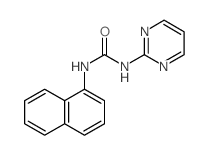 Urea,N-1-naphthalenyl-N'-2-pyrimidinyl- structure