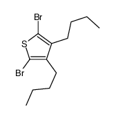 2,5-dibromo-3,4-dibutylthiophene Structure
