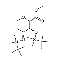 methyl (3,4-di-O-tert-butyldimethylsilyl-D-glucuronate)glycal结构式