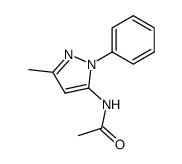 1-phenyl-3-methyl-5-acetylaminopyrazole Structure