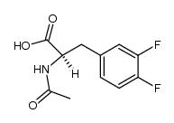 N-Acetyl-3,4-difluoro-D-phenylalanine结构式