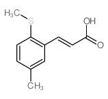 2-Propenoicacid, 3-[5-methyl-2-(methylthio)phenyl]- Structure