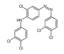 3,4-dichloro-N-[2-chloro-4-[(3,4-dichlorophenyl)diazenyl]phenyl]aniline Structure
