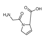 L-Proline, glycyl-3,4-didehydro- (9CI) Structure