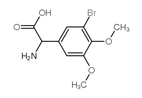 氨基-(3-溴-4,5-二甲氧基-苯基)-乙酸结构式