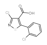 3-chloro-5-(2-chlorophenyl)-1,2-thiazole-4-carboxylic acid Structure