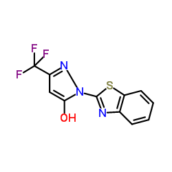 2-Benzothiazol-2-yl-5-trifluoromethyl-2H-pyrazol-3-ol Structure