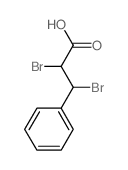 Benzenepropanoic acid, a,b-dibromo-, (aR,bS)-rel- structure