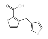 2-Thiophenecarboxylicacid, 3-(3-thienylmethyl)-结构式