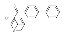 1-Propanone,1-[1,1'-biphenyl]-4-yl-2,3-dibromo-3-phenyl- Structure