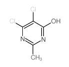 5,6-二氯-2-甲基-4-嘧啶ol结构式