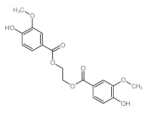 2-(4-hydroxy-3-methoxybenzoyl)oxyethyl 4-hydroxy-3-methoxybenzoate Structure