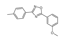 5-(3-Methoxyphenyl)-3-(4-methylphenyl)-1,2,4-oxadiazole结构式