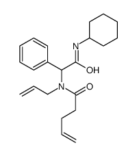 Benzeneacetamide, N-cyclohexyl-alpha-[(1-oxo-4-pentenyl)-2-propenylamino]- (9CI) structure