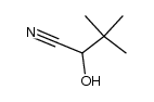 2-Hydroxy-3,3-dimethylbutanenitrile Structure