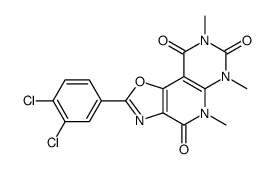 2-(3,4-dichlorophenyl)-5,6,8-trimethyl-[1,3]oxazolo[1,2]pyrido[4,5-b]pyrimidine-4,7,9-trione结构式