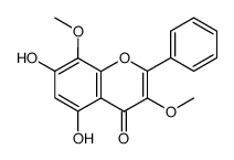 5,7-dihydroxy-3,8-dimethoxyflavone structure