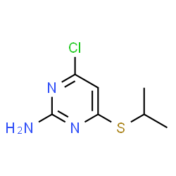 4-Chloro-6-(isopropylsulfanyl)-2-pyrimidinamine结构式