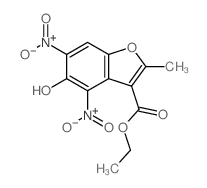 ethyl 5-hydroxy-2-methyl-4,6-dinitro-benzofuran-3-carboxylate Structure