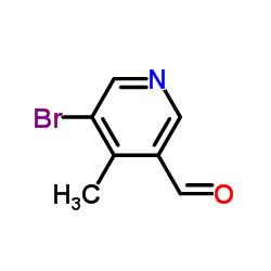 5-Bromo-4-methylnicotinaldehyde structure