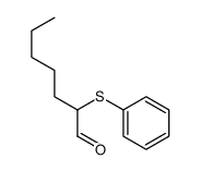 2-phenylsulfanylheptanal Structure