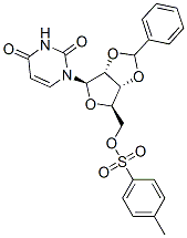 2'-O,3'-O-Benzylideneuridine 5'-(4-methylbenzene-1-sulfonate)结构式