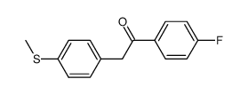 1-(4-fluorophenyl)-2-(4-(methylthio)phenyl)ethanone结构式