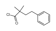 2,2-dimethyl-4-phenyl-butyryl chloride结构式