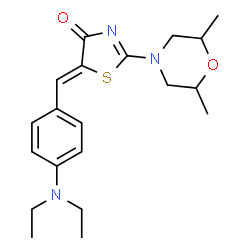 5-[4-(diethylamino)benzylidene]-2-(2,6-dimethyl-4-morpholinyl)-1,3-thiazol-4(5H)-one picture