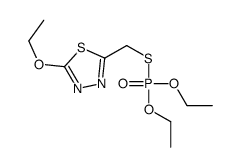 2-(diethoxyphosphorylsulfanylmethyl)-5-ethoxy-1,3,4-thiadiazole结构式