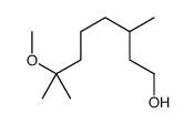 7-methoxy-3,7-dimethyloctan-1-ol结构式