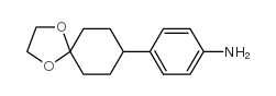 4-(1,4-二氧杂螺[4.5]癸烷-8-基)苯胺结构式