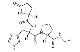 Pyroglutamyl-His-Pro-ethylamid Structure