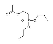 2-dipropoxyphosphorylethyl acetate Structure