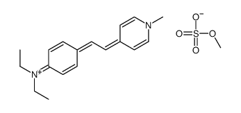 N,N-diethyl-4-[2-(1-methylpyridin-1-ium-4-yl)ethenyl]aniline,methyl sulfate结构式