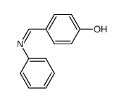 4-((Z)-phenylimino-methyl)-phenol结构式