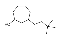 3-(3,3-dimethylbutyl)cycloheptan-1-ol结构式