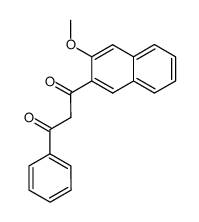 1-(3-methoxy-[2]naphthyl)-3-phenyl-propane-1,3-dione Structure