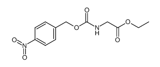 N-(4-nitrobenzyloxycarbonyl)glycine ethyl ester Structure
