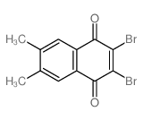 2,3-dibromo-6,7-dimethyl-naphthalene-1,4-dione结构式