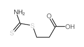 3-carbamothioylsulfanylpropanoic acid结构式