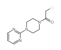 2-氯-1-[4-(嘧啶-2-基)哌嗪-1-基]乙酮结构式