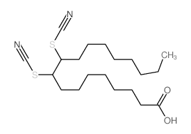 Octadecanoic acid,9,10-dithiocyanato- structure