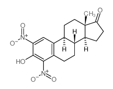 (8S,9S,13S,14S)-3-hydroxy-13-methyl-2,4-dinitro-7,8,9,11,12,14,15,16-octahydro-6H-cyclopenta[a]phenanthren-17-one结构式