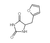 2,4-Imidazolidinedione,5-(2-furanylmethyl)- Structure