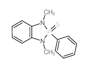 7,9-dimethyl-8-phenyl-8-sulfanylidene-7,9-diaza-8$l^C14H15N2PS-phosphabicyclo[4.3.0]nona-1,3,5-triene structure