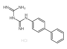 Imidodicarbonimidicdiamide, N-[1,1'-biphenyl]-4-yl-, hydrochloride (1:1) structure