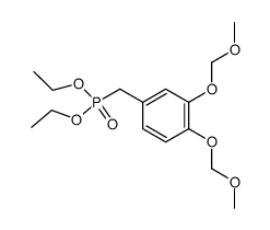 diethyl 3,4-di(methoxymethoxy)benzylphosphonate Structure